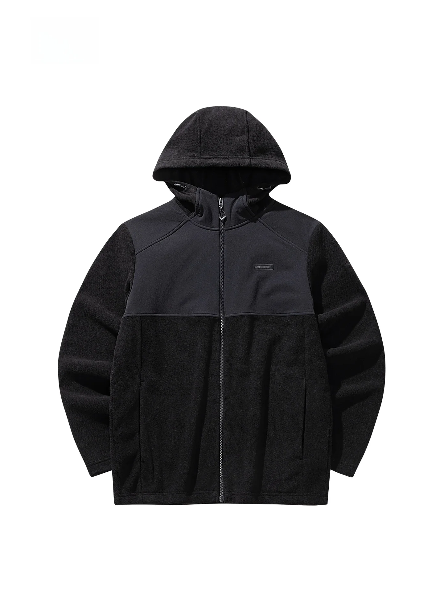 안타 남성용 두꺼운 따뜻한 니트 스포츠 재킷 아웃도어 캐주얼 후드 지퍼 클로저 긴팔 스탠다드 핏 트레이닝 코트