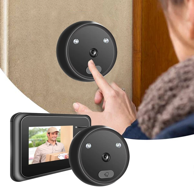 Sonnette d'interphone filaire avec caméra vidéo RFID, kit de système  d'entrée de téléphone de porte pour la maison, moniteurs d'intérieur,  vision nocturne IR, document de 4.3 pouces - AliExpress