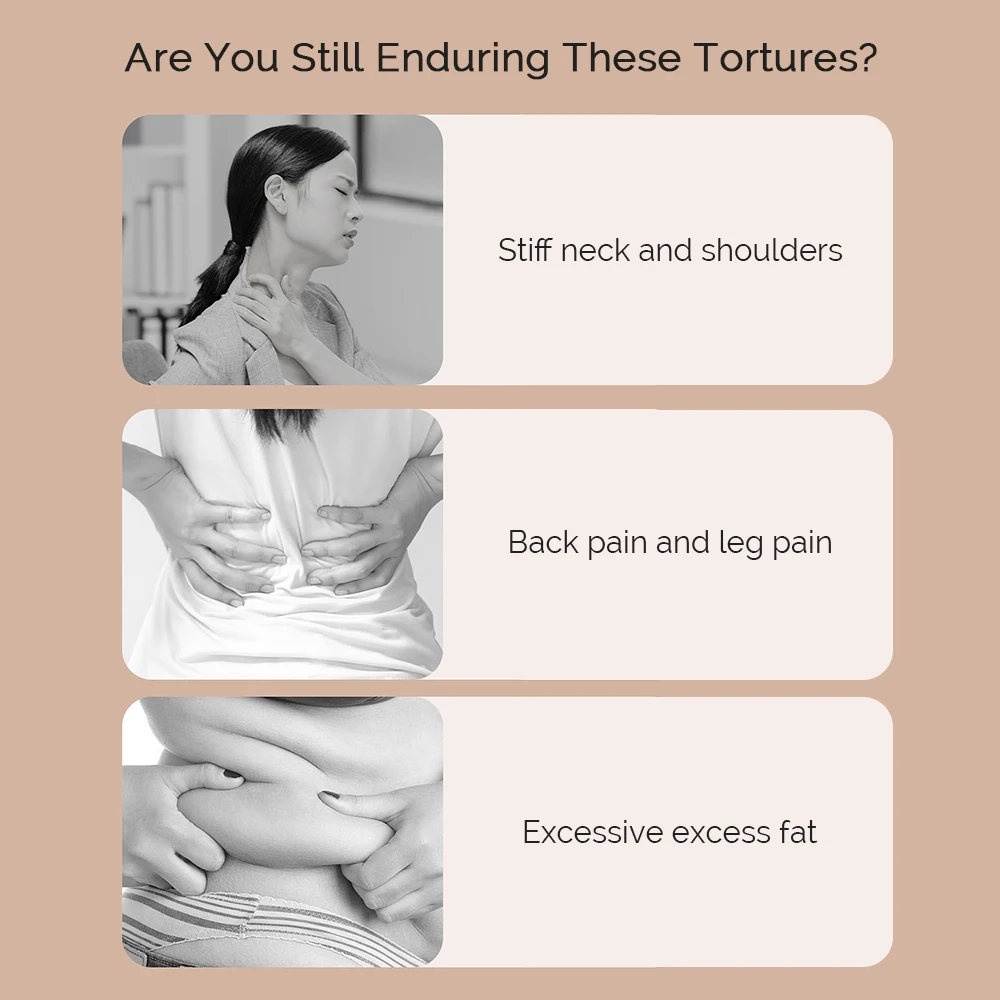 3200RPM Rechargeable Body sculpting machine Anti Cellulite Portable Fat Burning Fascia 6 Heads Massager For Arm Chest Hip Leg