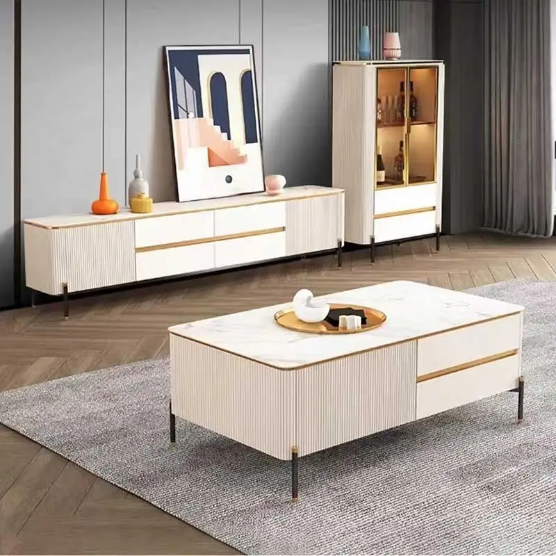 High Quality Wooden Living Room Luxury Tv Cabinet Home Furniture Storage Decoration Modern Design Wood Tv Stand