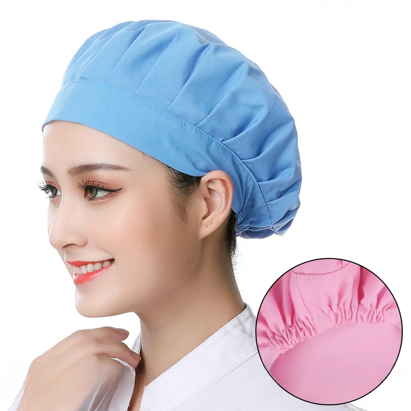 Workshop work cap cotton female and male factory cloth cap chef hat kitchen dust-proof breathable sanitary dust-free hat