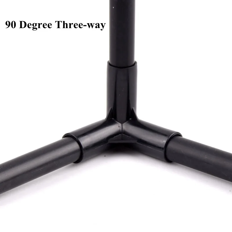 2-20Pcs ID16mm Garden Water Connector PVC Pipe Fittings Straight Elbow Tee Tent Wardrobe Fixed Fittings Plants Support Joint plant support connector