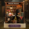 DIY Wooden Dollhouse Moon Magic Room Mini Roombox Miniature Doll Houses Building Kits with Furniture LED Light for Birthday Gift 2