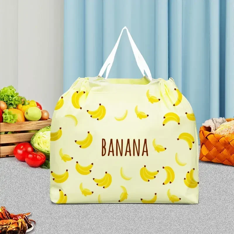 50pcs Thick Frosted Drawstring Pockets Dessert Cake Takeaway Food Box Plastic Handbag Cosmetic Clothing Travel Storage Bag 4