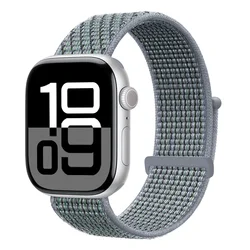 Nylon Loop Strap Bracelet for Smartwatch - Vibrant and Durable Design (62 Obsidian gray)