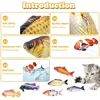 Interactive Cat Toys USB Charger Simulated Fish Moving Electric Floppy Fish Catnip Cat Toy Puppy Cat Chew Bite Toy Pet Supplies