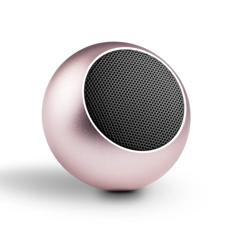Portable Bluetooth Wireless Speaker - Mini Metal Soundbox with Deep Bass Subwoofer and Hands-Free Calling