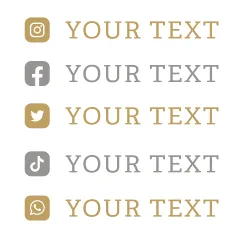 8cm length sticker Custom Text web For Instagram Facebook logo your name twitter YouTube Snapchat Twitch VK NICKNAME WindowDecal