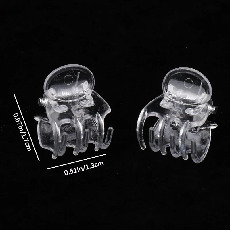 Transparent 6 Claws Orchid Clips Plastic Butterfly Flowers Support Clear Fixer For Garden Vine Stem Plants Climbing 50Pcs