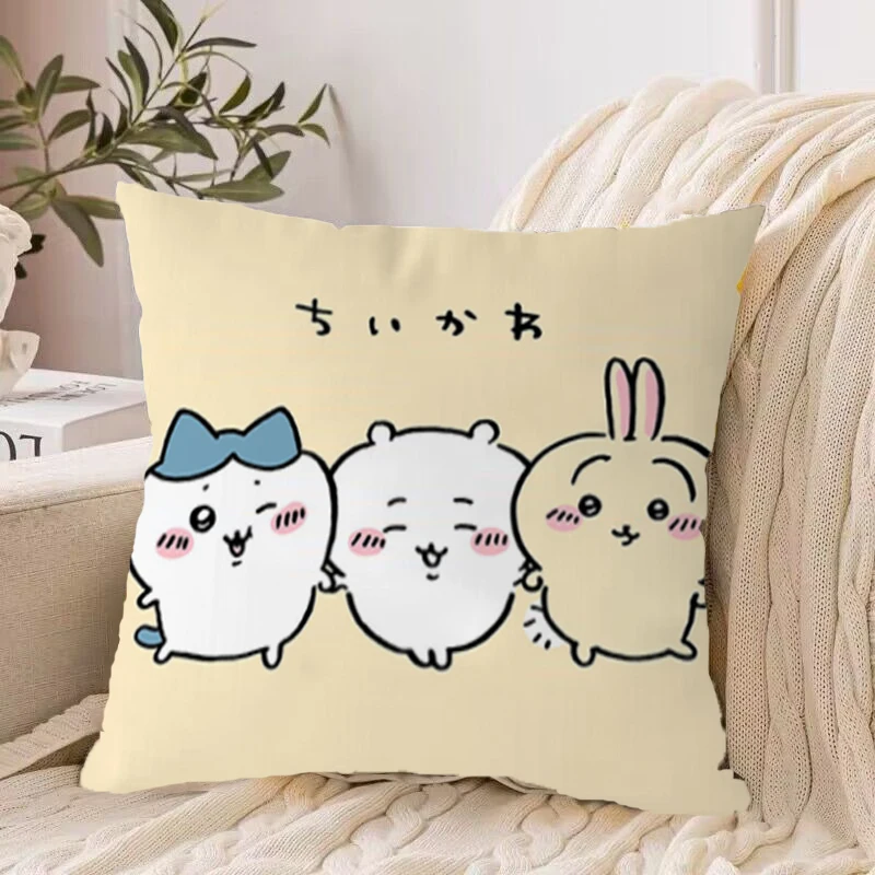 

Chiikawa Lounge Chairs Body Pillow Cover Ornamental Pillows Cushion 45x45 Cases Bed Hugs Decorative Covers 45*45 Sofa Pillowcase