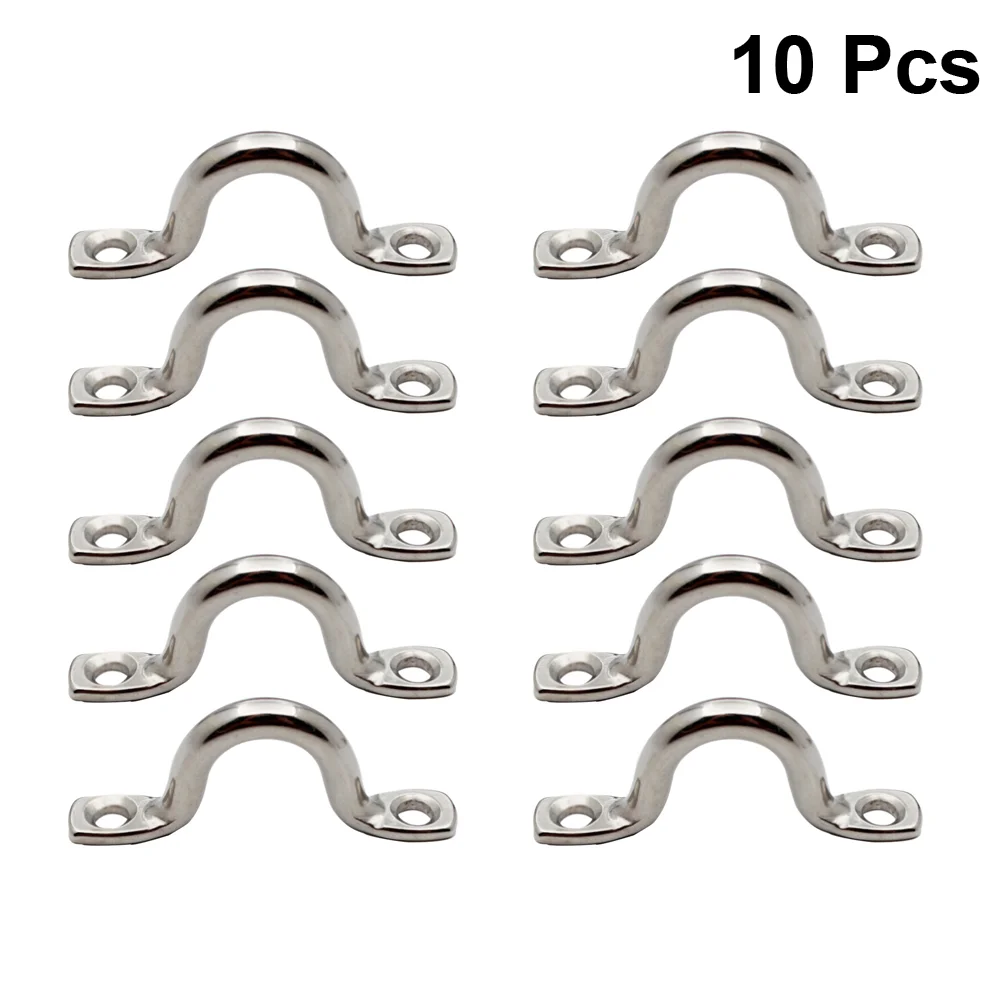 

10Pcs Stainless Steel Handrail Marine Rail Grab Handle Camel Shape Mount Grip Handle for Marine Kayak Canoe Dinghy 5mm- 316