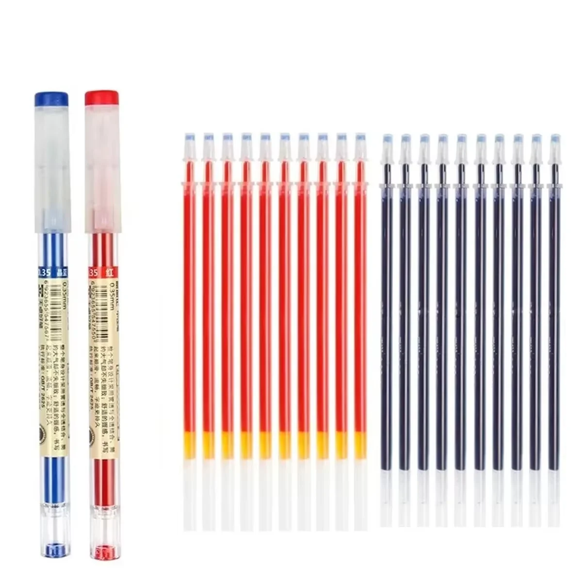 Premium 54-Piece Fine Point Gel Pen Set – Black, Blue, Red Ink for School, Office & Writing Supplies