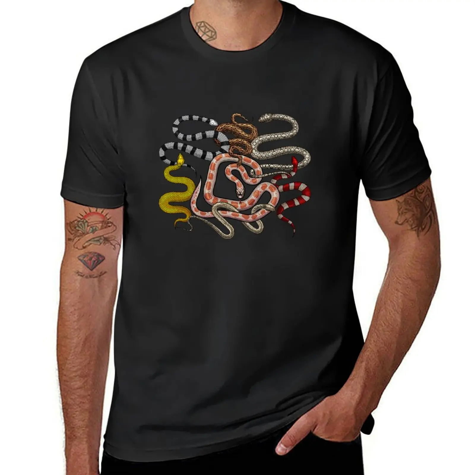 Cool Snake For Men Women Boa Serpent Corn Coral Rattle Snake T-Shirt new edition Aesthetic clothing Men's t-shirt