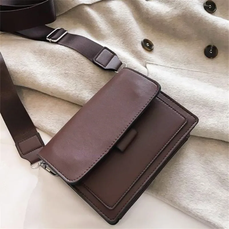 Classic Designer PU Leather Crossbody Bag for Women Travel Handle Handbag Fashion Shoulder Messenger Bag Ladies Small Flap Bag