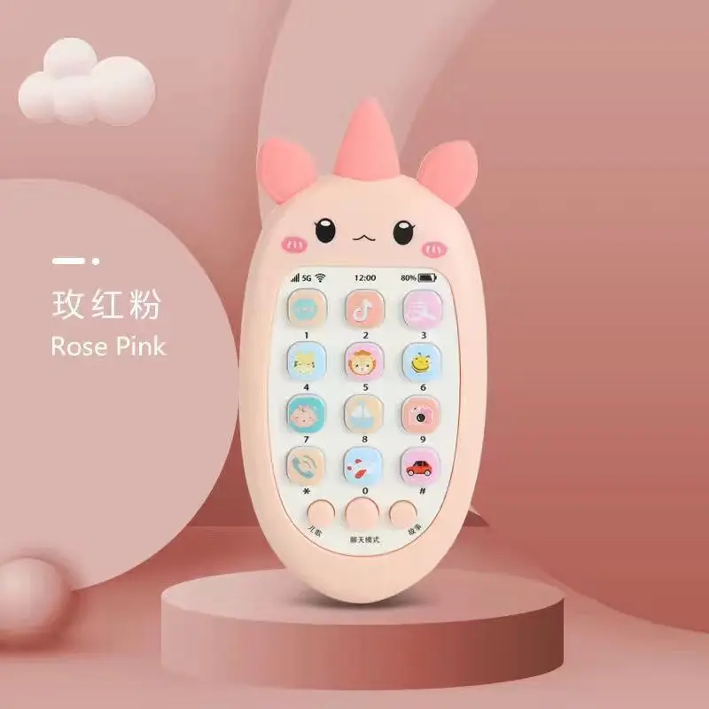 Baby Telephone Music Toy Sound Machine Kids Infant Early Educational Mobile Phone Gift 3