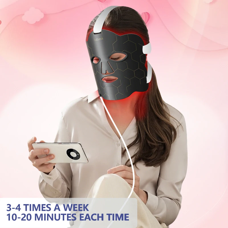 650nm & 850nm Dual Wave Mask Infrared + Red Light Comprehensive Care&zwnj;