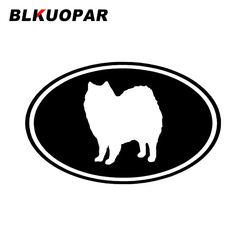 Blkuopar American Eskimo Oval Dog Car Sticker Antigraffio Personalità Decalcomanie Alla Moda Creativo Divertente Atv Car Styling