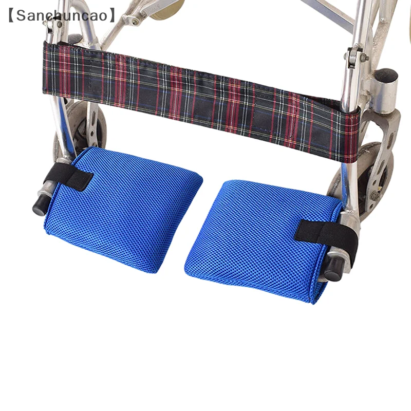 Wheelchair Footrest Pads Footplate Protector Pad Leg Rest Cushion Foot Protection Pads For Preventing Foot Being Scratched