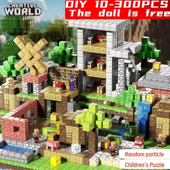 Magnetic Building Blocks Mine World Cube Magnet Set - DIY Model for Kids 3+ | Creativity & Thinking Exercise Toy 1