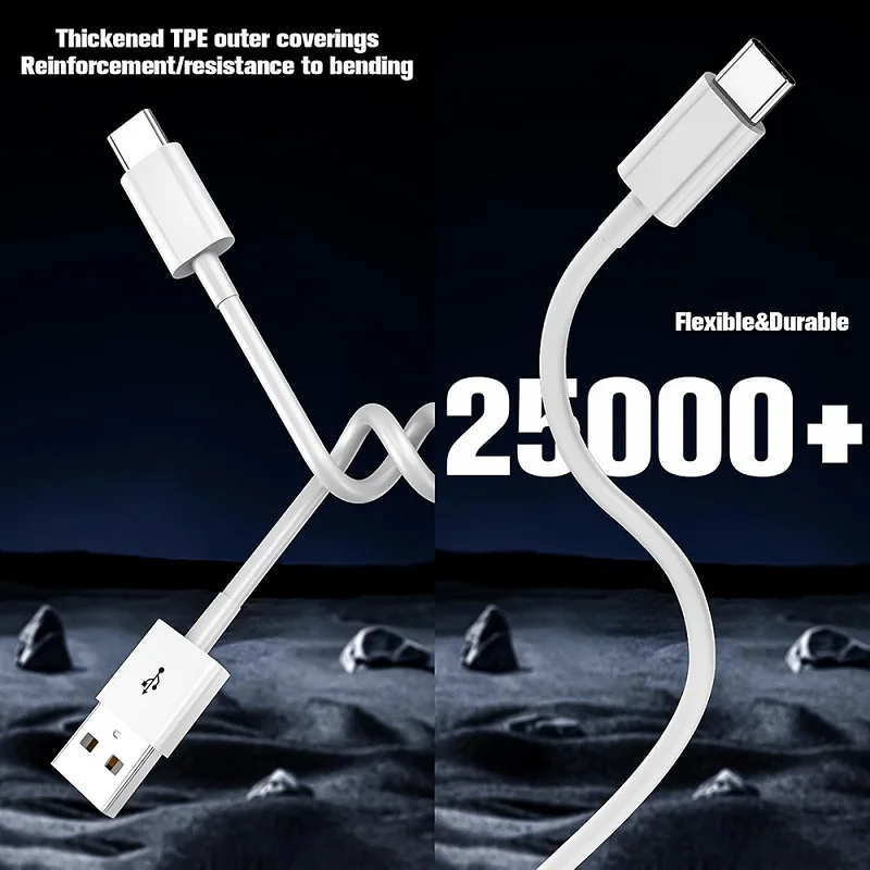 High-Speed 30W USB-A to USB-C Charging Cable with Data Sync - Available in 1M, 2M, 3M Lengths
