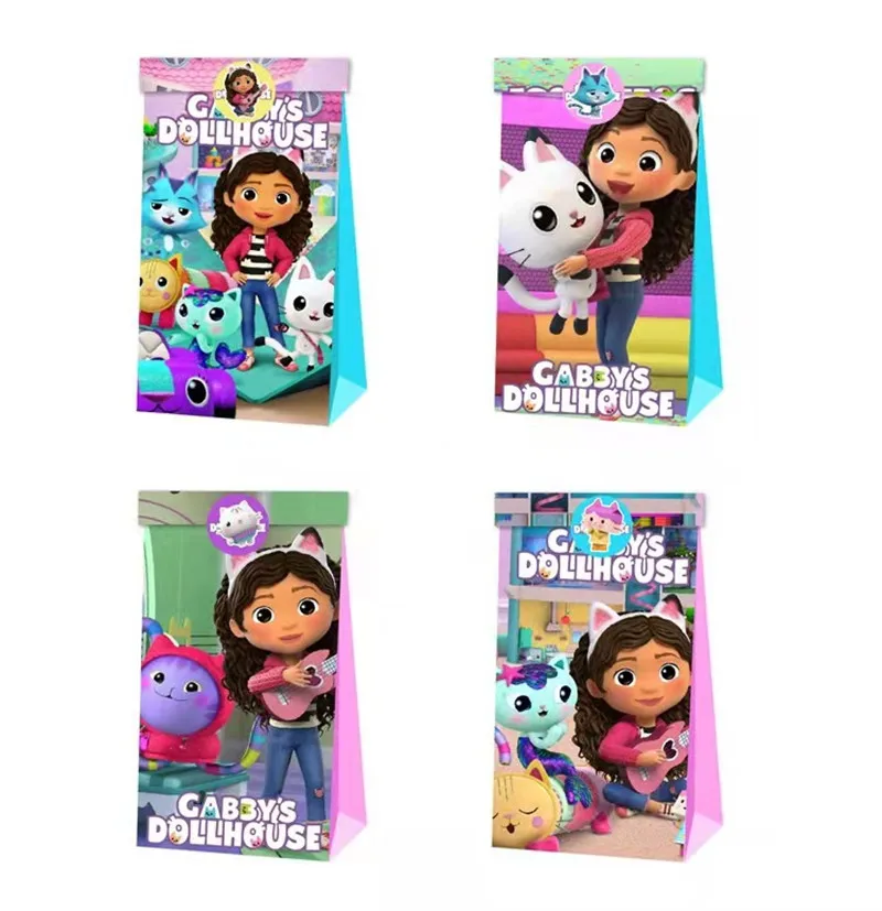 12pcsCartoonGabbyDollhouseCandyBagGiftBagSuppliesGiftCandy
