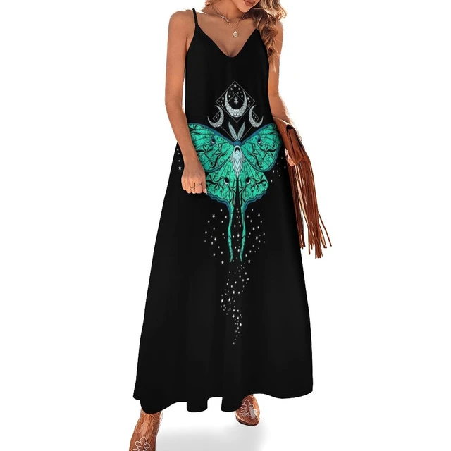 New Celestial Luna Moth Sleeveless Dress ladies dresses for women 2023  luxury women's party dress evening prom - AliExpress
