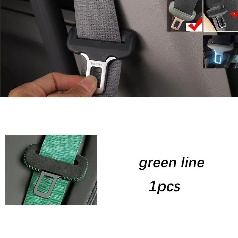 Seat Belt Protection Seat Belt Covers Seat Belt Protector Car Seat Belt Accessory Universal Car Seat Belt Buckle Clip Protector leather Interior Button Case Anti-Scratch Cover Safety Accessories