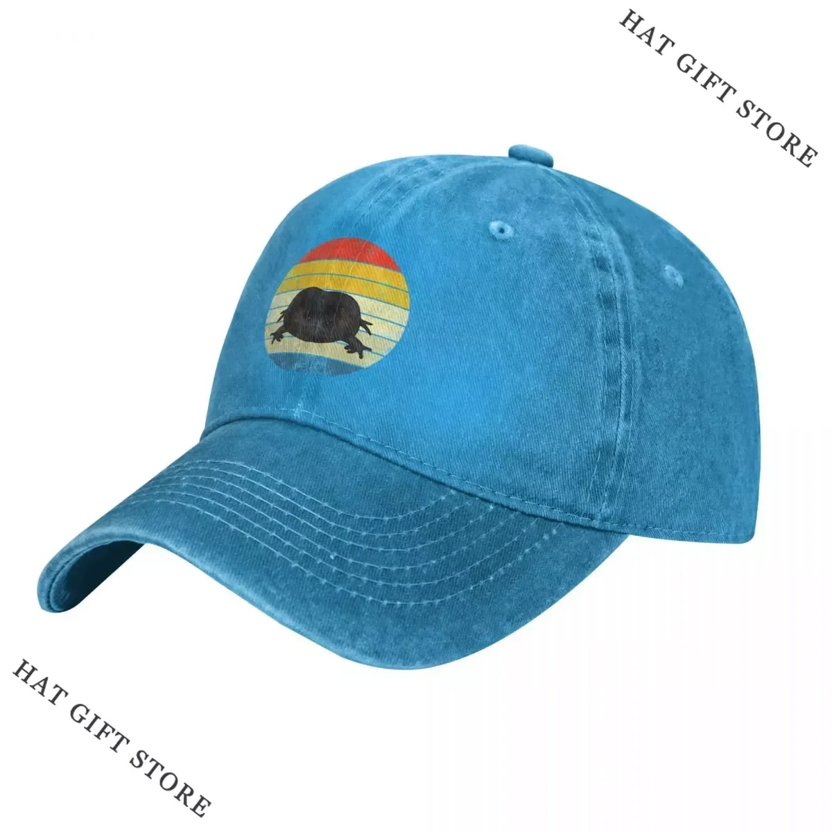 

Hot Rain Frog Retro Sunset Baseball Cap Rugby Hot In Hat Funny Hat Hat For Women Men'S