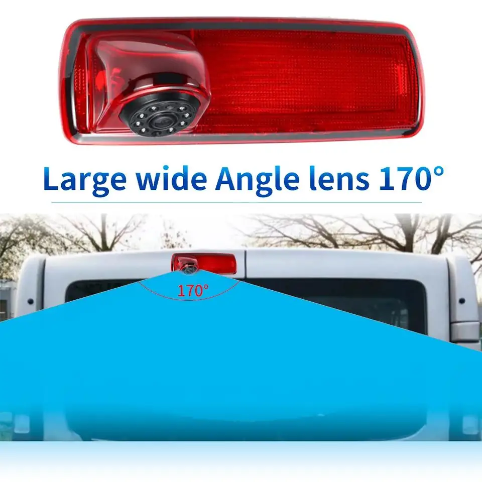 Cámara Ip68 Luz Placa Cámara De Marcha Atrás 1280x720 Píxeles Para Fiat Talento, Nissan NV300, Renault Traffic 3, Opel Vivaro - 1000 TV Lines, Visión