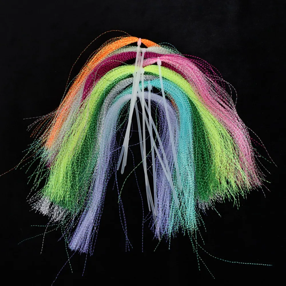 Olografico Tinsel Twisted Fly Tying Crystal Jigs Hook Assist, Materiale Bagliore, Streamer Super Soft, Mosche Ad Alte Prestazioni