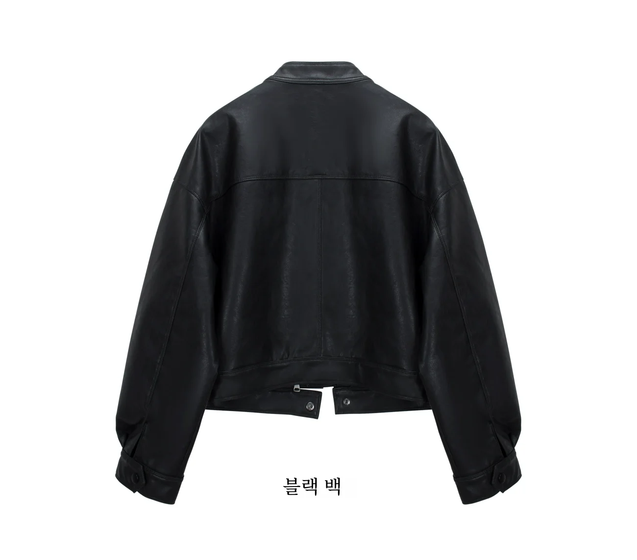 슬리밍 자른 여성 가죽 자켓 다목적 빈티지 한국 스타일 캐주얼 오토바이 가죽 클러스터 단순 유행