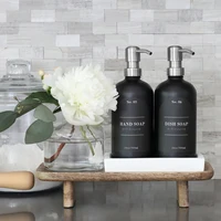 Bathroom Labels Sticker Set  Shampoo and Shower Gel Dish Soap Dispenser Label Removable Waterproof Lotion Label 2