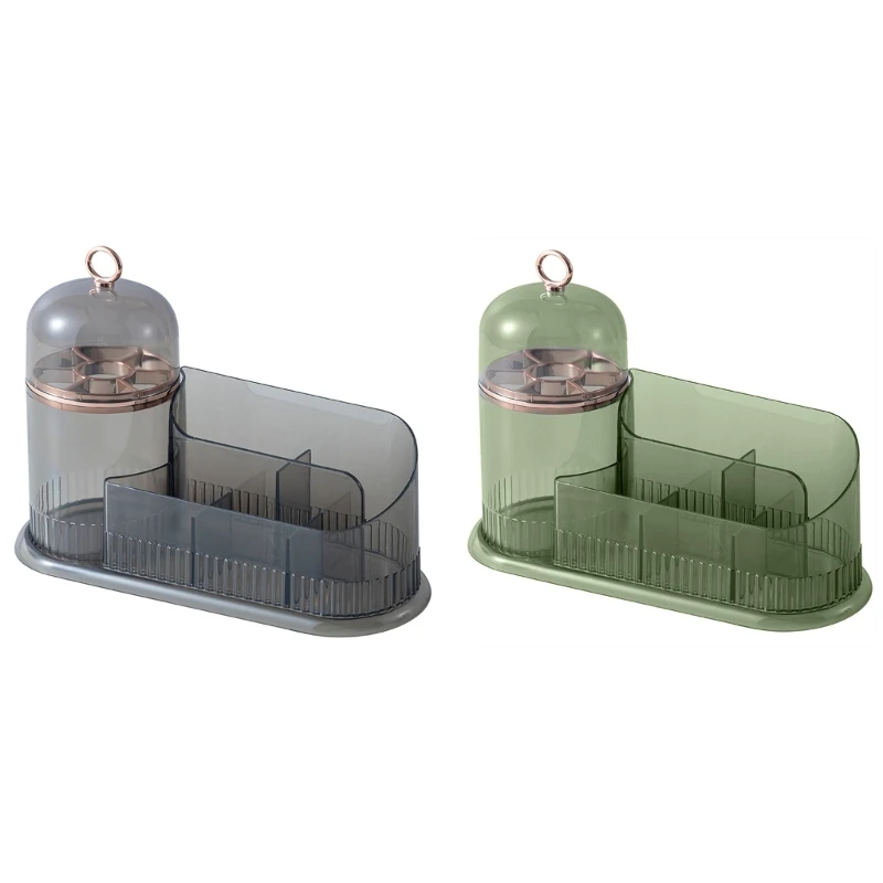 

Q1JB Makeup Desk Brush Holder Countertop for Cosmetics Lipstick Lotions Eyeshadow Polish and Jewelry