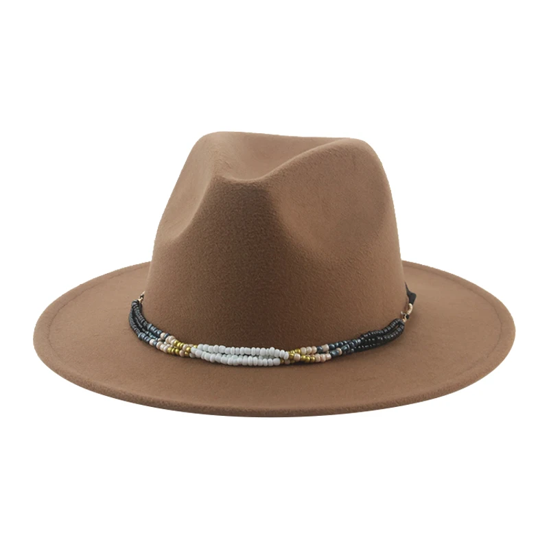 

Fedoras Hats for Women Solid Band Casual Vintage Hats for Men Felted Panama Cowboy Hat Western Hat Chapeau Homme Sombrero Hombre