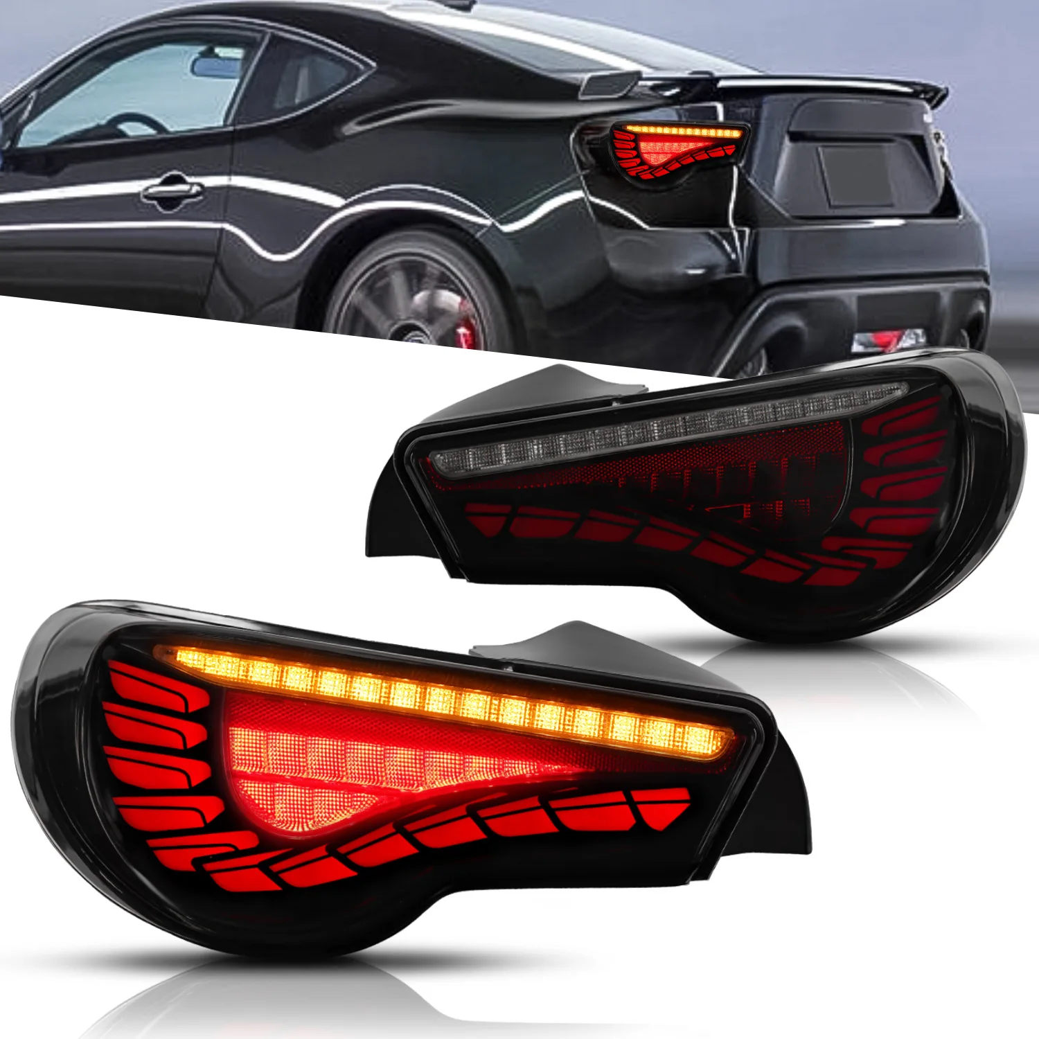 

Задний фонарь для Toyota Subaru BRZ 86 GT86 2012-2020, Scion светильник 2013-2020 с динамическими весами дракона
