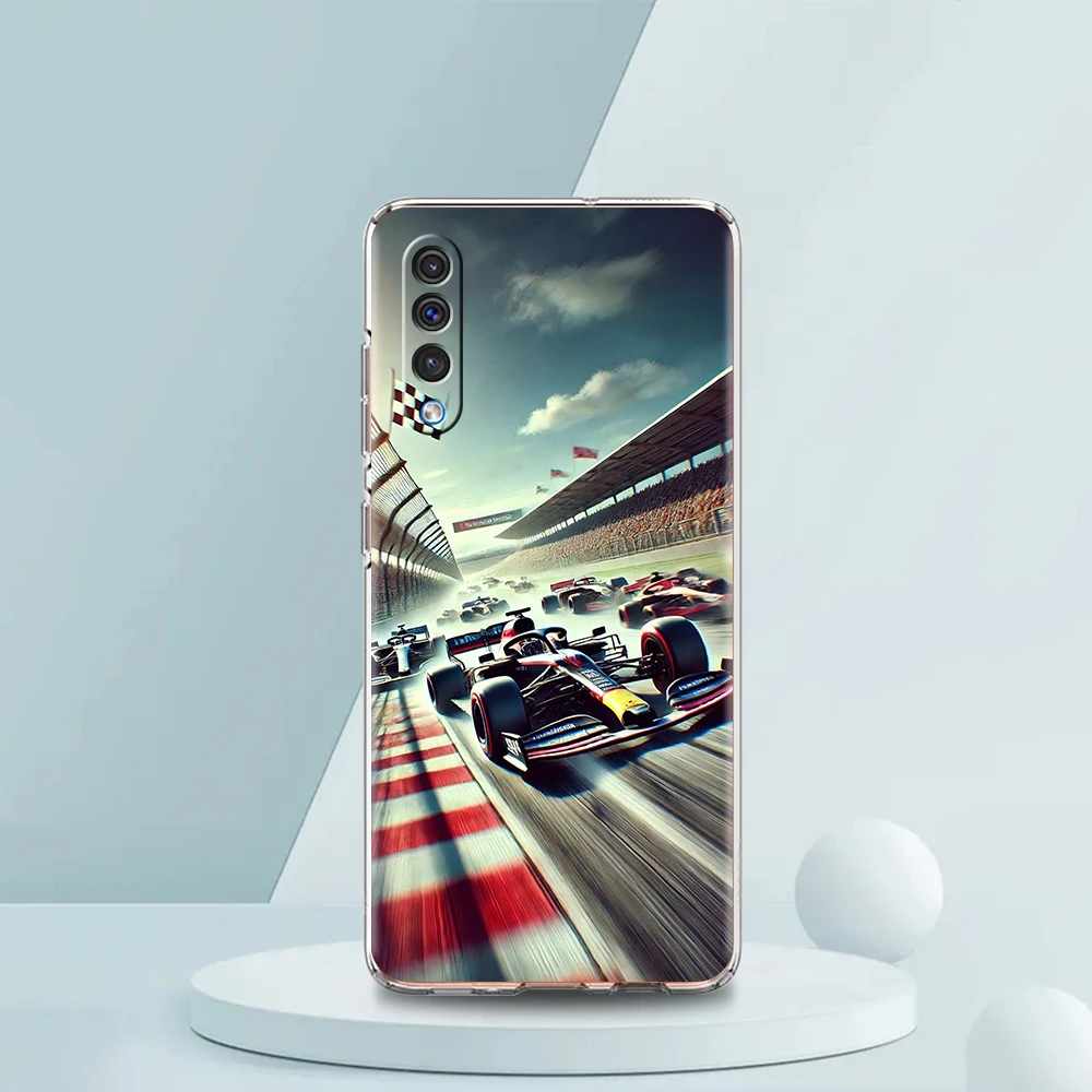 Transparent Phone Case with Nurburgring F1 Circuit Pattern - Soft TPU Cover