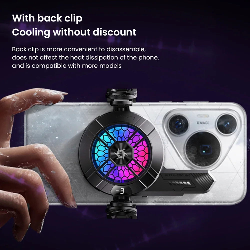 휴대 전화 반도체 쿨러 6 IOS 안드로이드 SL33 백 클립 자기 방열판 용 모양의 반도체 냉각 팬 라디에이터