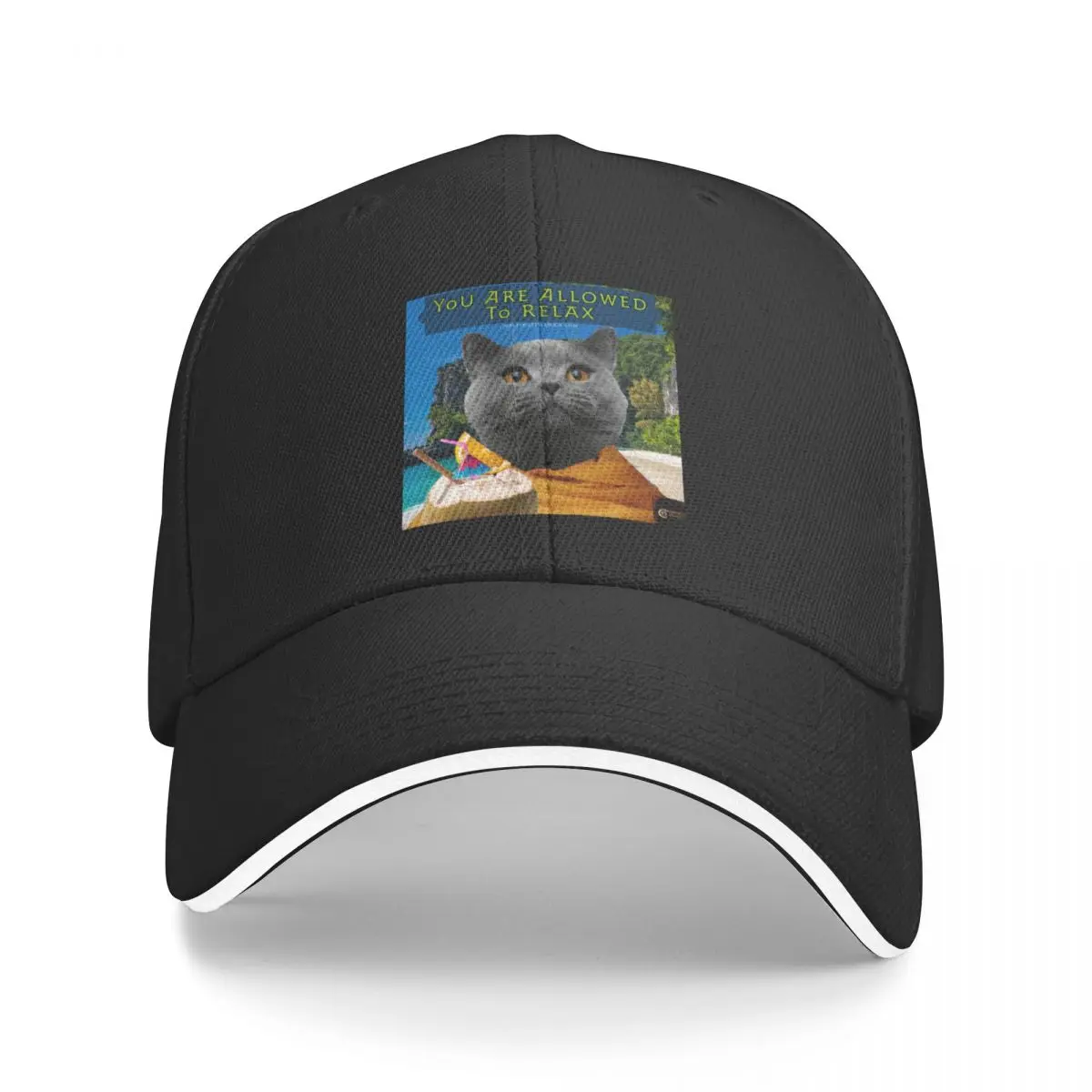 

New Catmandu: You Are Allowed To Relax Baseball Cap Golf Hat Man Luxury Man Hat Luxury Cap boonie hats Men's Cap Women's