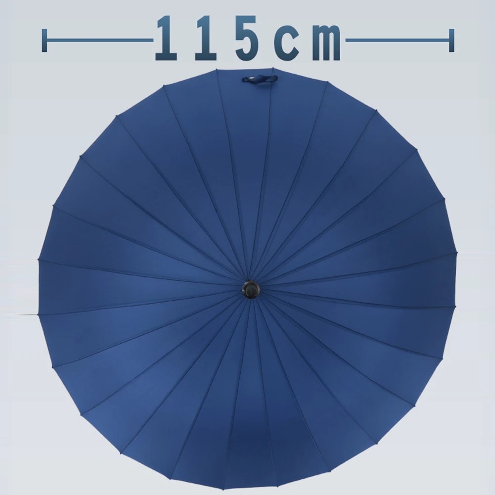 24 Bone Long Handle Large Umbrellas Reinforcement Windproof Parasols Sun Rain Umbrellas for Women Men