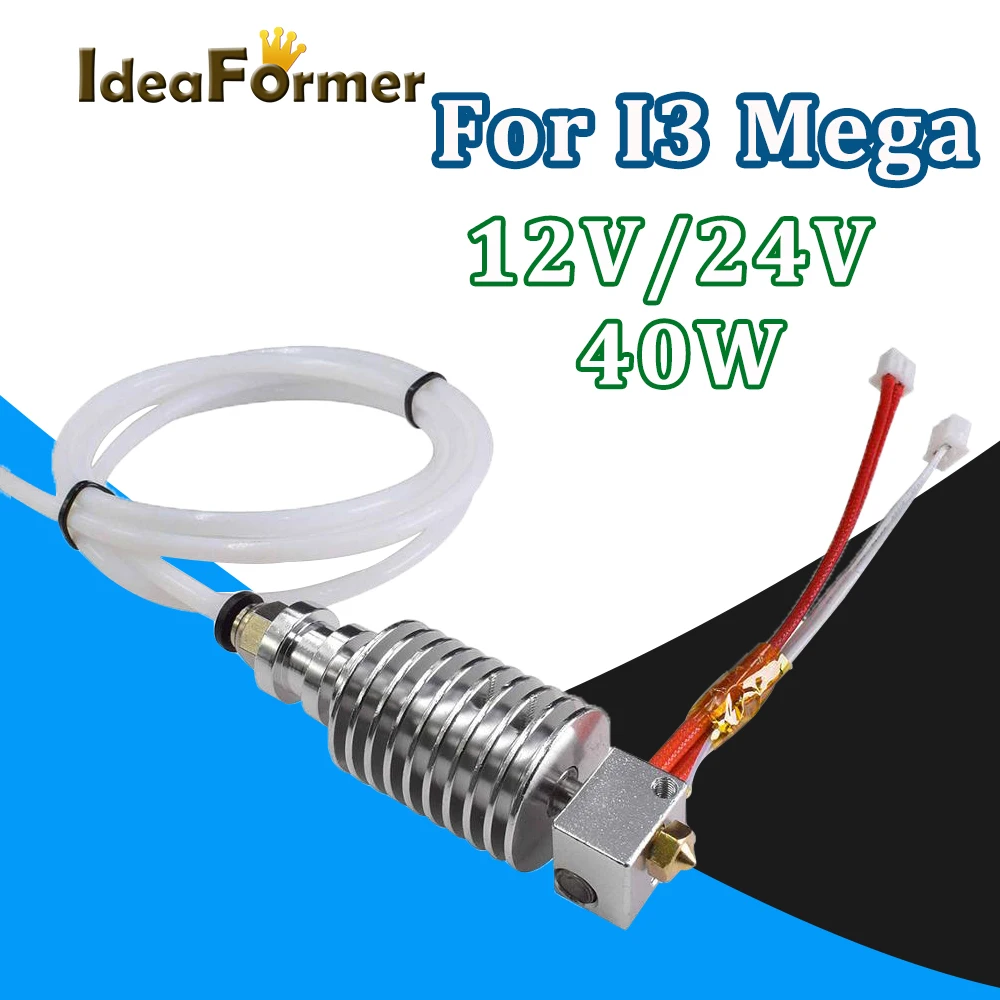 

Ideaformer V5 J-head Hotend kit Updated 12V 24V 40W 0.4mm/1.75mm Hot end for ANYCUBIC I3 Mega 4max Pro 3D Printer Accessories