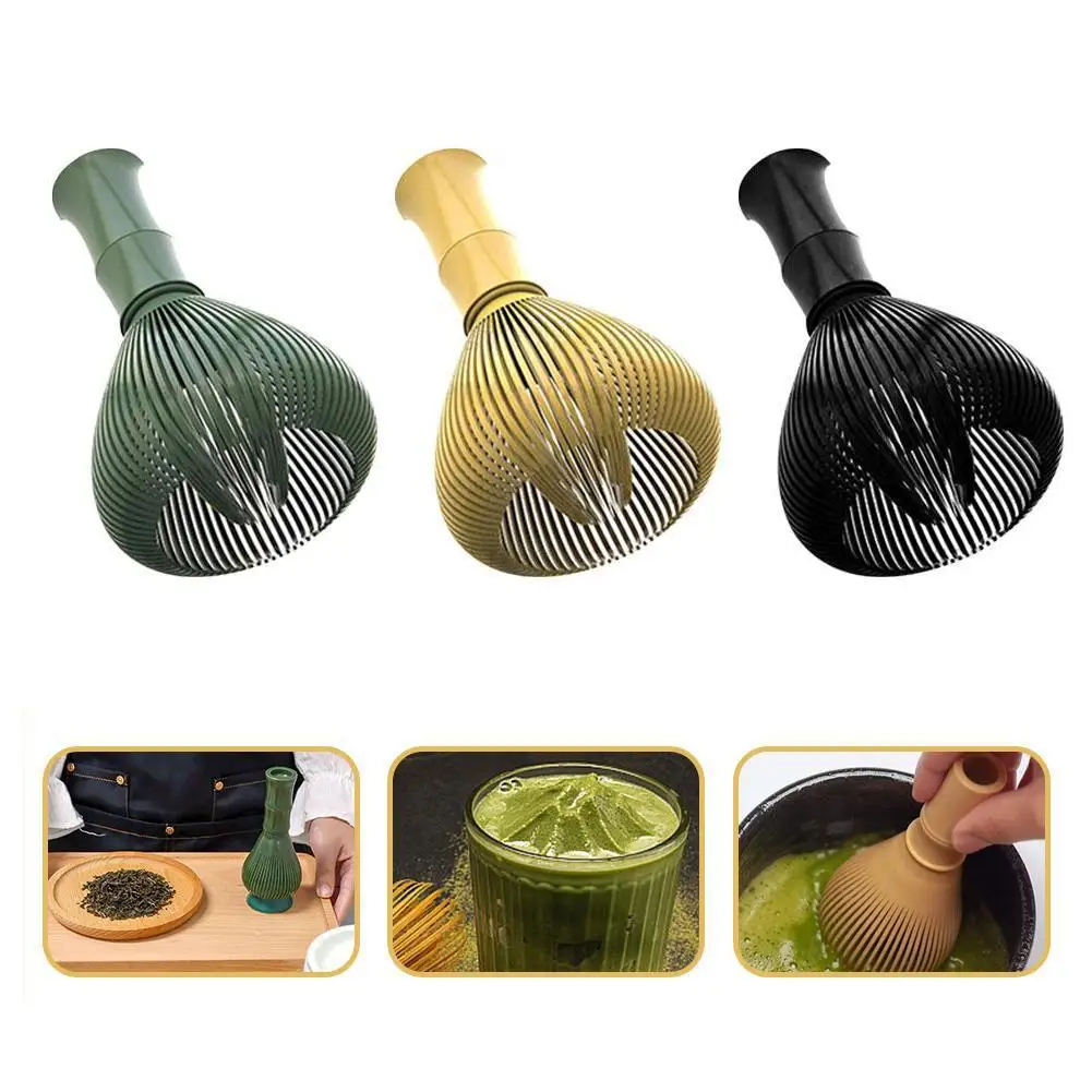 ABS Food Grade Matcha Whisk Set With Holder Reusable Japanese Tea Ceremony Tool Chasen Whisk For Green Tea Powder