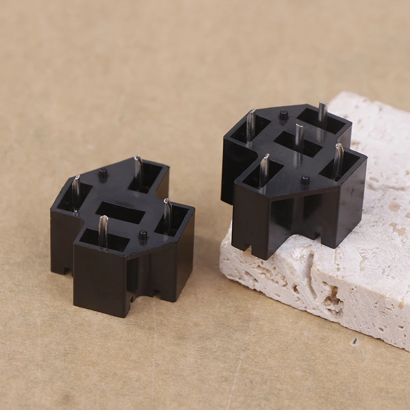 Automotive Auto Auto 40A 4/5 Pin SPDT Relais Buchse Stecker Adapter PCB Board Mount Basis Halter mit 6,3mm Anschlüsse – Detail 2