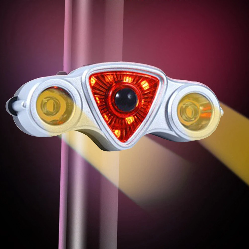 MTB 자전거 테일 라이트, USB 충전식 방수 경고 테일 라이트, 9SMD 2LED 경고 사이클링 테일 라이트, 라이딩 사이클링 테일 램프
