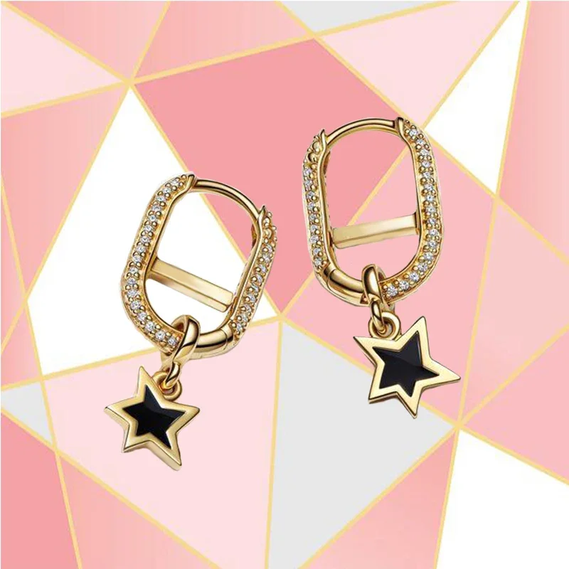 

2022me Series New High -quality Fashion Cutting Star Densely Tributariser Earrings Set Women Diy Temperament Jewelry Gift