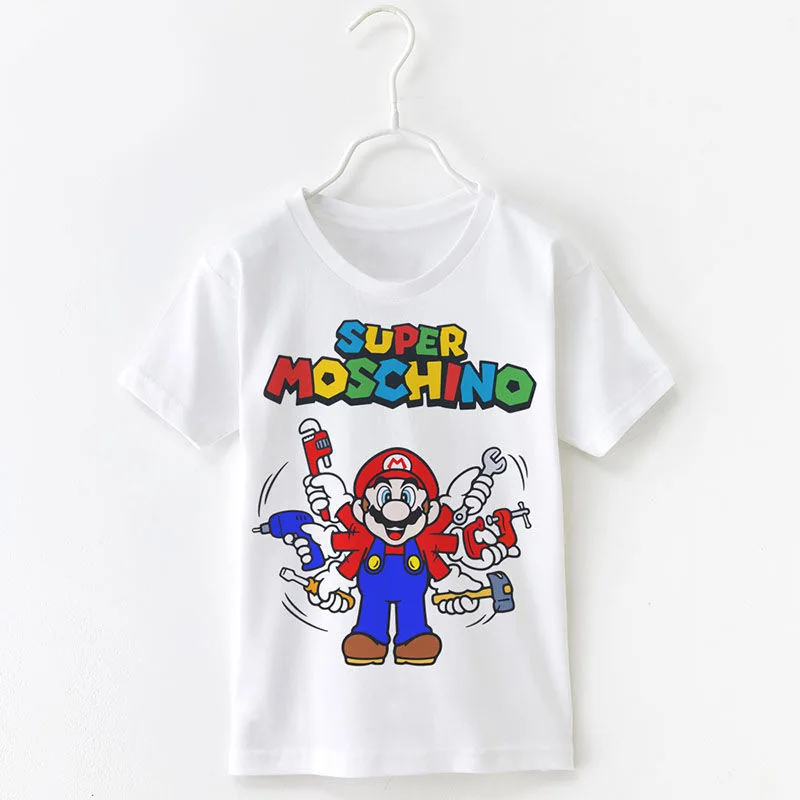 スーパーマリオブラザーズ少年少女 Tシャツアニメフィギュア