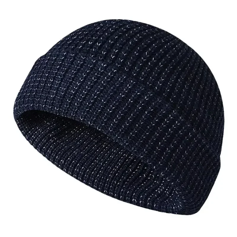 Cycling reflective knit caps Fall/winter skullcaps for men and women thermal caps