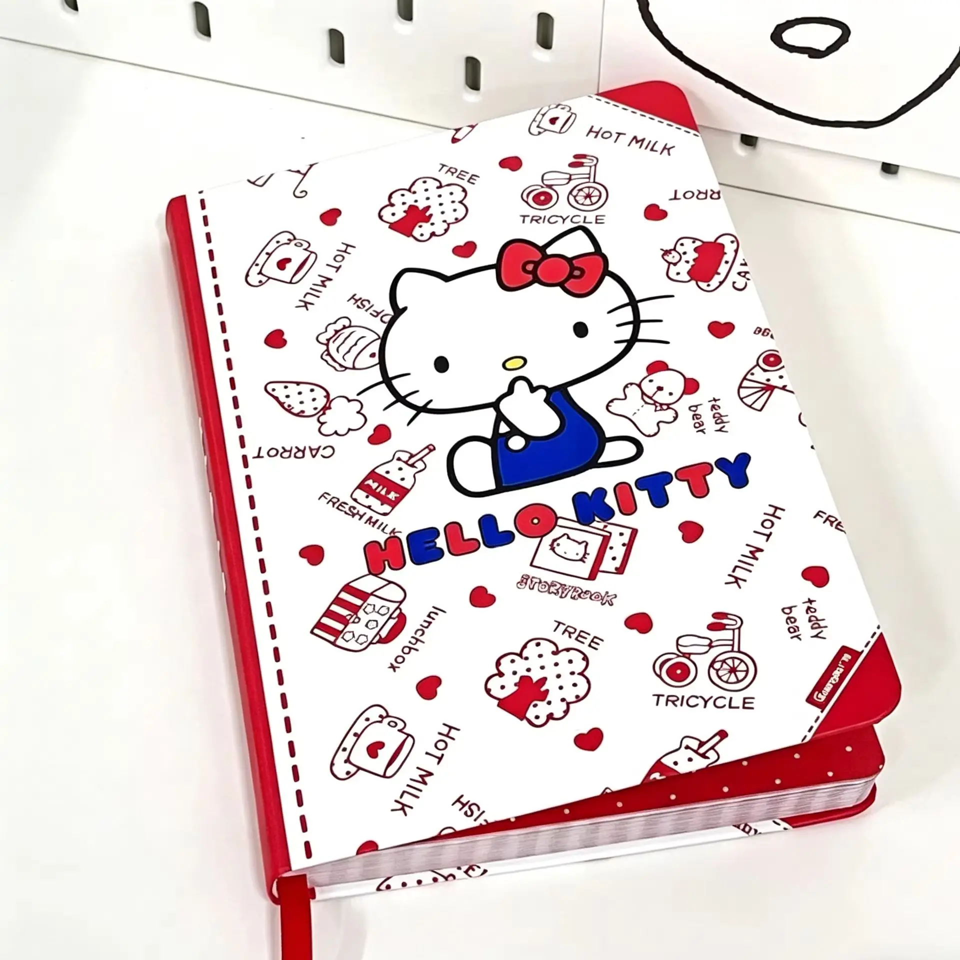 Sanrio Stationery Set 80 Pages Soft Leather Cover Cute Stationery School Supplies Planner Notebook - 3