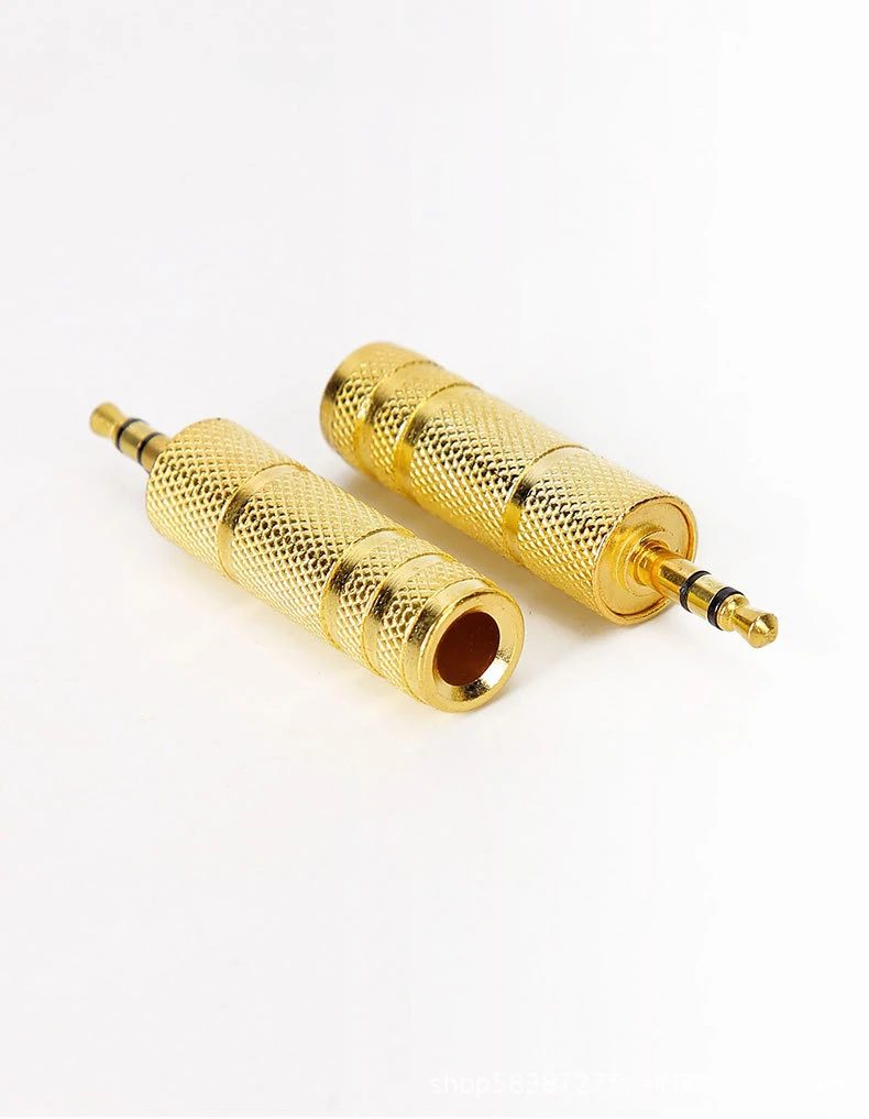 Universal Audio Adapter - Dual Size 6.5mm and 3.5mm Male Stereo Converter for Headphones and Microphones