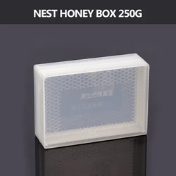 Honeycomb Transparent Honey Storage Box - Removable and Sanitary Beekeeping Tool (250g)