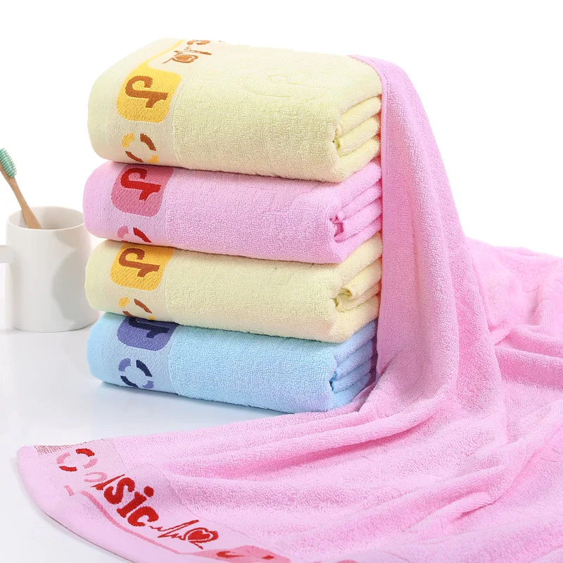 

New thickened and enlarged Tiktok bath towel for adults, men and women, household towel, absorbent gift printing and